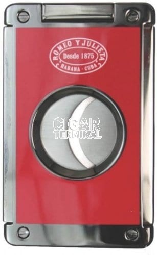 New Romeo y Julieta Lotus Deception Cigar Cutter Red and White 