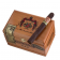 Arturo Fuente 858 Maduro - closed box with cigar