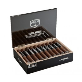 Camacho Triple Maduro 11/18, Perfecto - 20 cigars open box