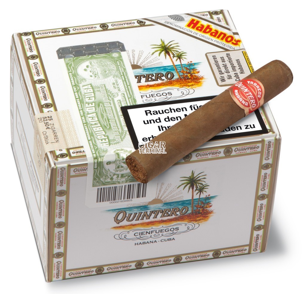 Quintero y Hermano Petit Quinteros 25 cigars por 69.00, un puro Quintero cubano desde Habanos