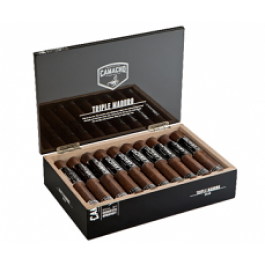 Camacho Triple Maduro Robusto - 20 cigars open box